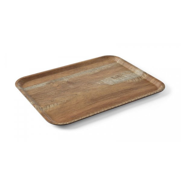 37x53cm Melamiinist lamineeritud serveerimistaldrik puidust disainiga