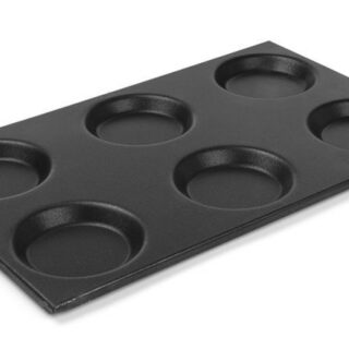 ALU küpsetusplaat GN1/1, vormidega, kõrbemisvastase pinnakattega 530x325x(H)mm