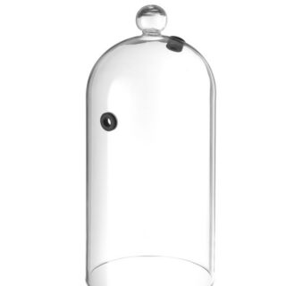 Ø260x174mm Klaaskuppel koos ventilatsiooniavaga Lai klaaskuppeL