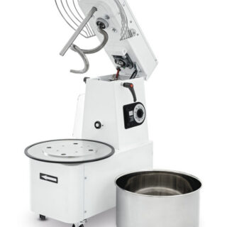 46kg/h, 20L Spiraalne taignasegamismasin eemaldatava taignasegamisanumaga - Prismafood, 22L 400V/750W, 390x670x735mm