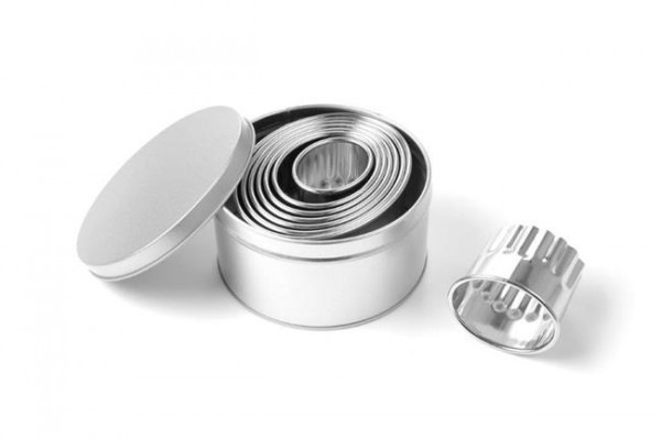 Ovaal hammastatud Küpsisevormid komplekt - serv 8tk. (H)52mm