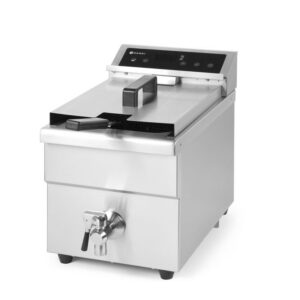 Äravoolukraaniga induktsioonfritüür – 8 l 8L 230V/3500W, 290x485x(H)405mm