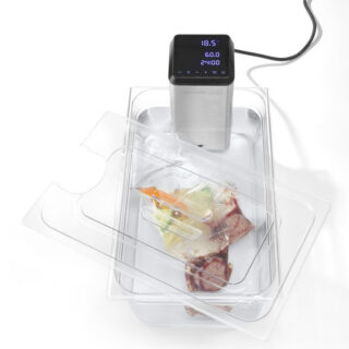 GN1/2 Gastronormi kaas sous-vide-küpseti avaga 265x325mm