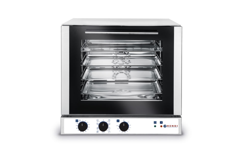 4x429x345mm Mitmefunktsiooniline konvektsioonahi - elektriline, manuaalne 230V/2600W, 590x695x(H)590mm