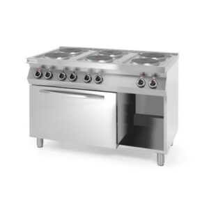 6-Plaadine konvektsiooniga GN1/1 Elektripliit KitchenLine 400V/18600W, 1200x700x(H)900mm