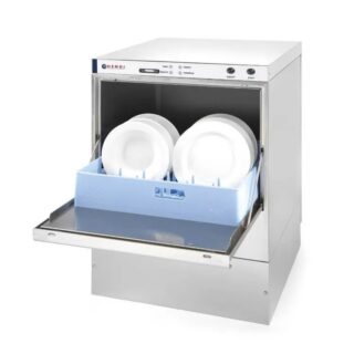 Nõudepesumasin 50x50 - manuaalne juhtimine tühjenduspumbaga ja puhastusvahendi pumbaga, 400V/6600W, 600x570x(H)830mm