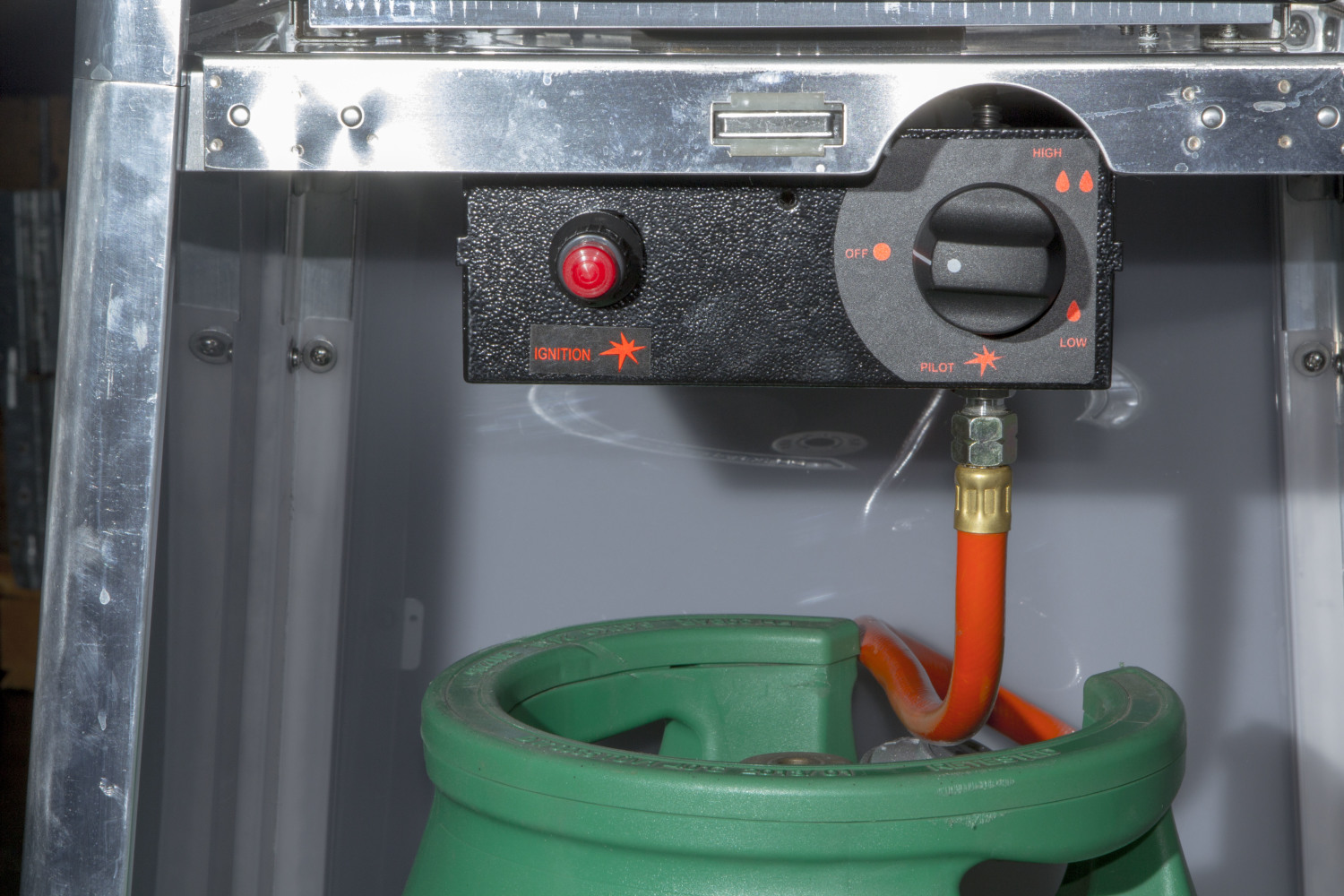 11kW Gaasisoojendi püramiid leegiga klaaskolvis 500x500x(H)2220mm - Image 2