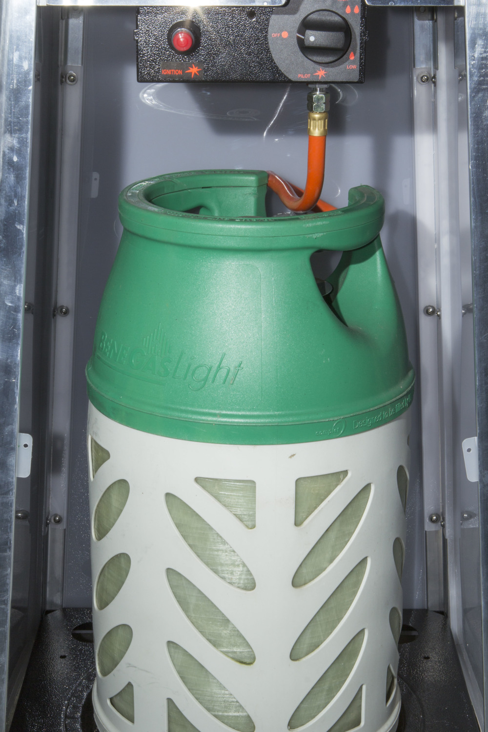 11kW Gaasisoojendi püramiid leegiga klaaskolvis 500x500x(H)2220mm - Image 3