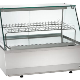 Refr. display 2/1 GN straight glass