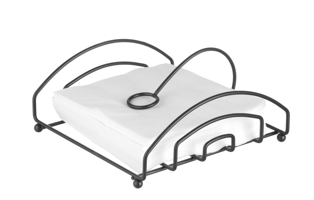 155x160mm Salvrätikuhoidik must