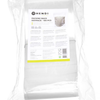 0.5L Pakkimiskotid 100 tk Läbipaistvad püstiseisvad kotid 500 mL 100 tk, 100tk., 130x70x225mm
