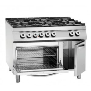 Gas pliit 6BRs,el. oven,2/1GN NS
