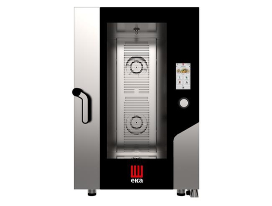 11xGN1/1 Touch Screen Gastro automaatse pesemissüsteemiga, – elektroonilise juhtimisega, elektriline, Tecnoeka, GN1/1, 400V/15400W, 730x785x(H)1130mm