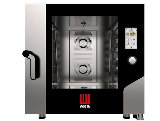 4x60x40cm Touch Screen Bakery automaatse pesemissüsteemiga, 6x60x40cm – elektroonilise juhtimisega, elektriline, Tecnoeka, 400V/11400W, 850x970x(H)850mm