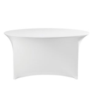Ø120x76mm Sümpoosioni ümarlauakate valge