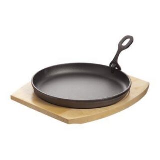 220mm Malmpannn puidust alusega