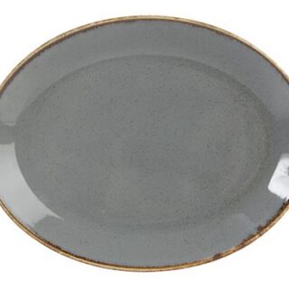 24x19cm Kivist ovaalne taldrik