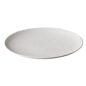 21cm Kõrgstruktuuriga lame taldrik valge