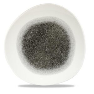 286mm Raku Quartz Must ümmargune taldrik