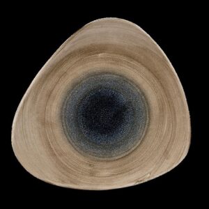 229mm Stonecast Aqueous Bayou kolmnurkne taldrik