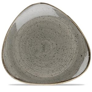 311mm Stonecast Grey kolmnurkne taldrik