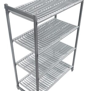 915x460x1830mm Stellaaž (riiul) Camshelving® Basics Plus hoiustamiseks komposiitmaterjalist, 4 ventileeritava riiuliga, Cambro,