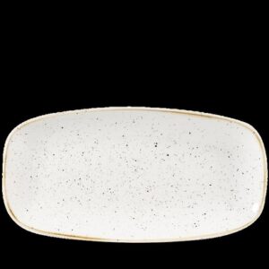 298x153mm Stonecast Barley White chefs piklik taldrik