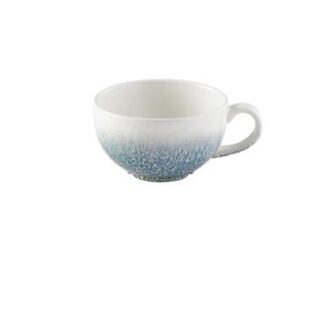 340ml Raku Topaz Blue cappuccino tass
