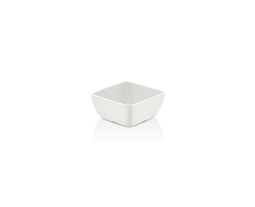 90x90x40mm Square melamine bowl white