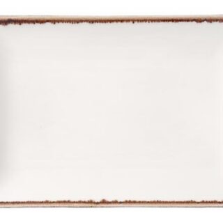 30x20cm Vanilla rectangular plate