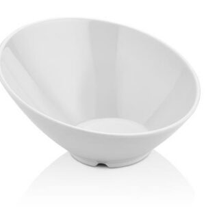 Ø262x138mm Slanted bowl made of melamine white