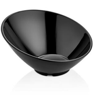 Ø285x152mm Slanted bowl made of melamine black