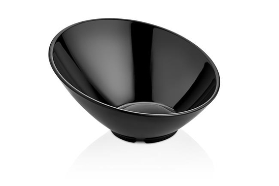 Ø285x152mm Slanted bowl made of melamine black