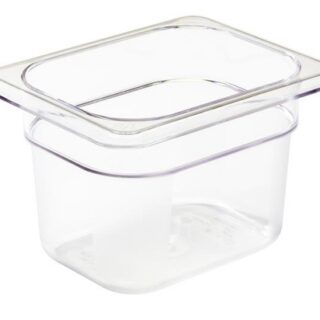 1.5L Polükarbonaadist konteiner Camwear® GN 1/8, Cambro, 1,5 L H 150 mm, 161x132x150mm