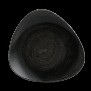 229mm Stonecast Patina Iron Black kolmnurkne taldrik