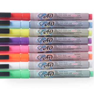 Tahvlimarkerid 3mm 1 valge 1 punane 1 sinine 1 roheline 1 kollane 1 lilla 1 oranž ja 1 roosa marker