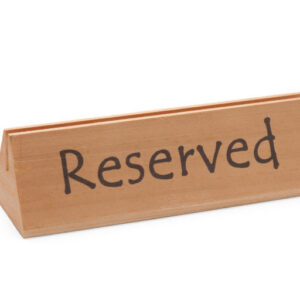 Lauasilt „reserveeritud“ reserveeritud 152x44x44mm