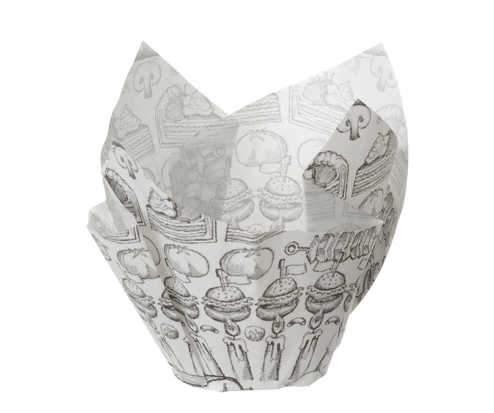 160x160x(H)50mm Pärgamendist vorm friikartulite ja külmade suupistete jaoks 150tk.