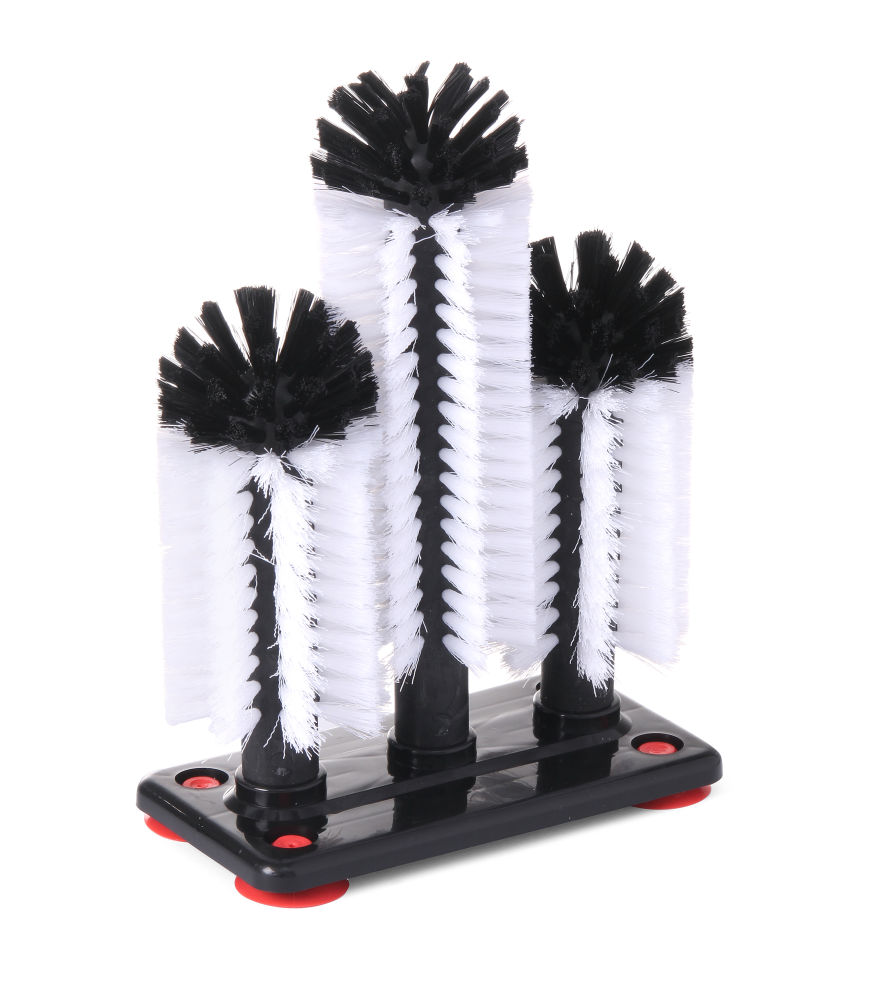 250mm Pudelihari klaaside pesemiseks - 3-osaline BarUp 190x100x250mm