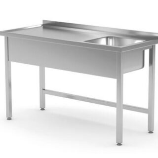 1000x700x850mm Laud valamuga ilma Riiul kambrita vasakul keevitatud