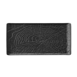 Crust - rectangular plate 33.5x20.5x1.6cm in black