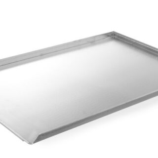 600x400x(H)20mm Küpsetusplaat - äärisega kolmel küljel