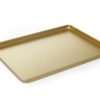 400x300x(H)20mm Kandik kondiitritoodete esitlemiseks – kuldne