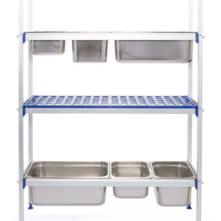 Laienduskonks ALU hoiuraamile GN1/1 konteinerite jaoks 15x42x42mm