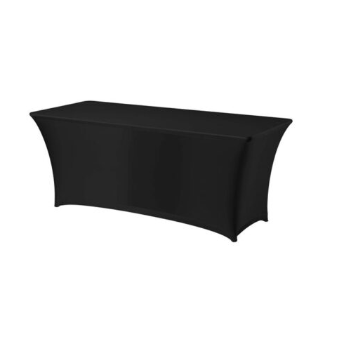 122x61x74mm Sümpoosioni ristkülikukujuline laudlina must
