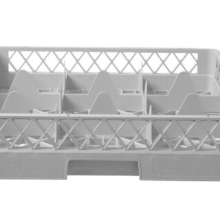 500x500x104mm Nõudepesumasina korv klaasist esemetele 9 sektsiooni