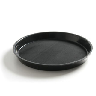 Ø320x37mm Polüpropüleenist libisemiskindel ümmargune serveerimiskandik must