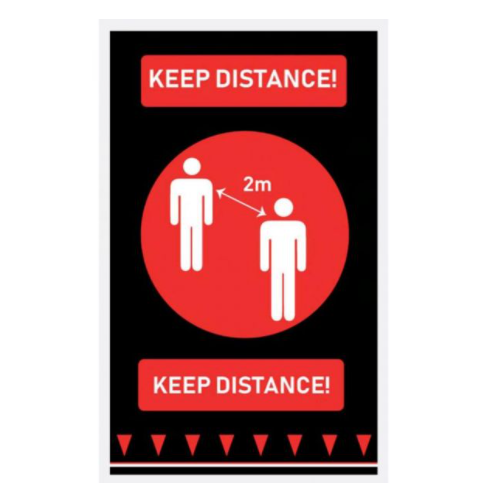 "Keep distance" mat