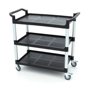 Serving Trolley – 3 Plastic Shelves – 103 x 50,5cm