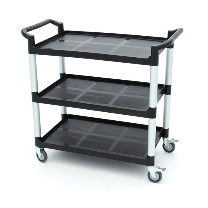 Serving Trolley – 3 Plastic Shelves – 103 x 50,5cm